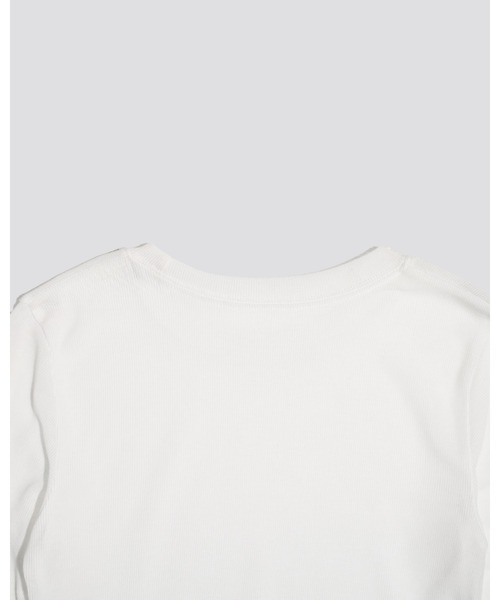 kiehtova（キエトヴァ）の「【kiehtova】sheer long tops シアー ロング トップス　カットソー（Tシャツ/カットソー・レディース・カーキ/ブルー/ブラック/ホワイト/グレー・FREE）」の21枚目の写真
