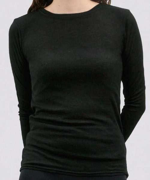 kiehtova（キエトヴァ）の「【kiehtova】sheer long tops シアー ロング トップス　カットソー（Tシャツ/カットソー・レディース・カーキ/ブルー/ブラック/ホワイト/グレー・FREE）」の16枚目の写真