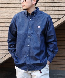 DANTON/ダントン デニム ボタンダウンシャツ DENIM BUTTONDOWN SHIRT DT-B0299 DDE