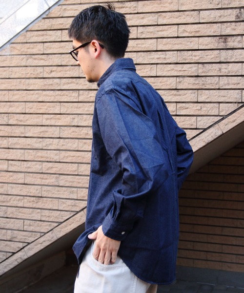 DANTONダントン　半袖デニムシャツ　ブラウス　ブルーデニム　34サイズ 楽天市場】【2025春夏】ダントン DANTON デニムダンガリーシャツ