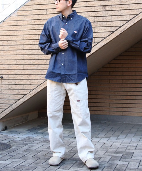 ddimtシャツ セール】DANTON/ダントン デニム ボタンダウンシャツ DENIM