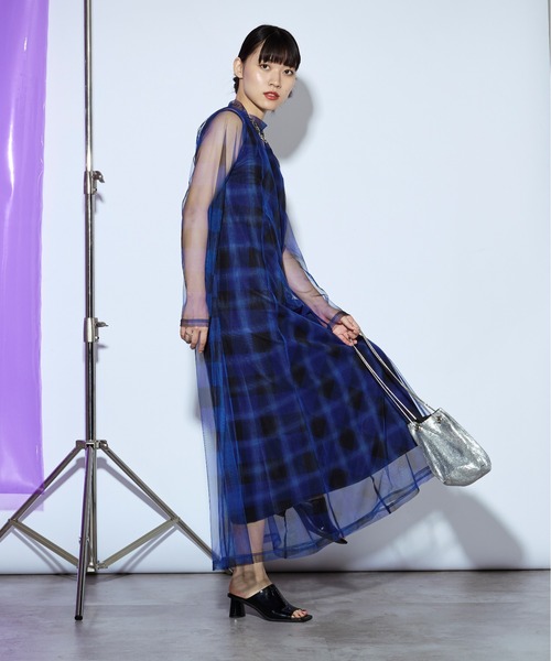 emmi ブラックチェック 半袖ロングワンピース サイズ1 楽天市場】(クリスマス限定ポイント最大10倍)emmi atelier エミ