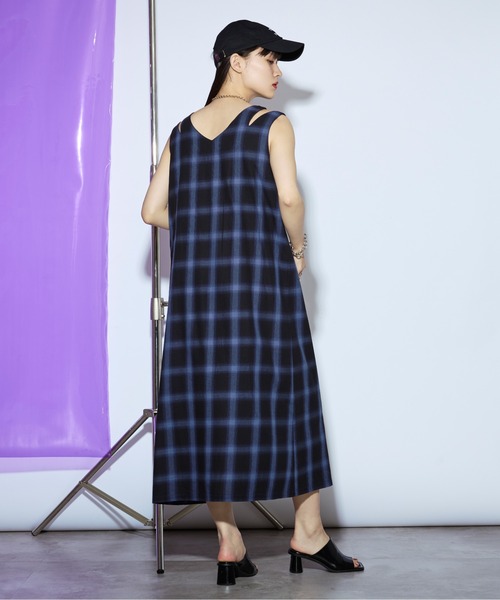 セール】2SET Multi-use シアーチェックワンピース（ワンピース