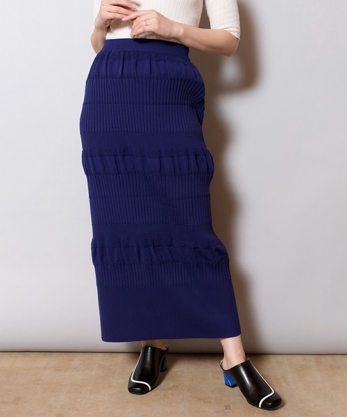 【セール】リブニットスカート（スカート）｜OSMOSIS（オズモーシス）