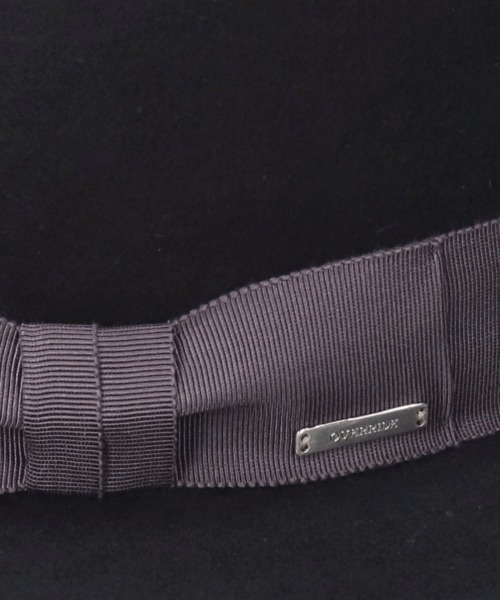 OVERRIDE（オーバーライド）の「OVERRIDE  FELT FEDORA L.BRIM / オーバーライド（ハット・メンズ・ブラウン/ブラック・58cm/60cm）」の9枚目の写真