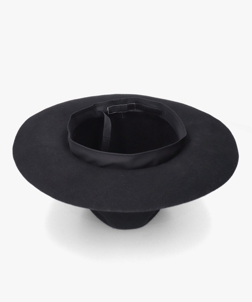 OVERRIDE（オーバーライド）の「OVERRIDE  FELT FEDORA L.BRIM / オーバーライド（ハット・メンズ・ブラウン/ブラック・58cm/60cm）」の11枚目の写真