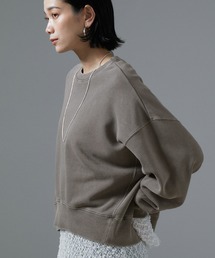 SALON adam et rope' | 【一部WEB限定カラー】ビンテージライクフォルムクロップドスウェット(スウェット)