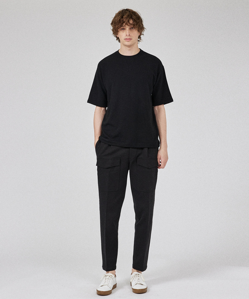 DESIGNWORKS(デザインワークス)の「【テンセルベア】 裏毛 半袖 Tシャツ(Tシャツ/カットソー・メンズ・チャコールグレー/グレー/オフホワイト/ブラック・46/48/50)」の5枚目の写真
