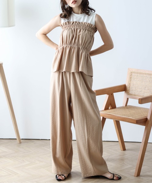 OMMO⭐︎GATHER POCKET BARE TOPギャザーポケットベアトップ OMMO⭐︎GATHER POCKET BARE TOPギャザーポケットベアトップ GATHER