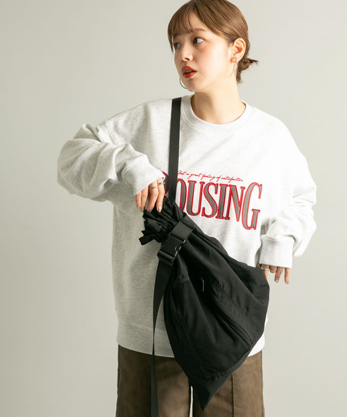 KBF（ケイビーエフ）の「マルチWAYナイロンBAG（ショルダーバッグ・レディース・アイボリー/ブラック・ONE）」の3枚目の写真