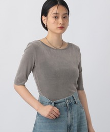 A part by | ベロアプルオーバー_5分袖(Tシャツ/カットソー)