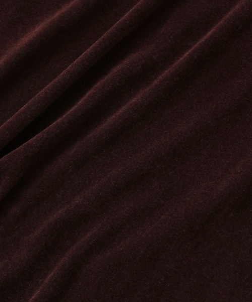 A part by（アパートバイ）の「ベロアプルオーバー_5分袖（Tシャツ/カットソー・レディース・ブラック/ライトグレー/ブルー/ボルドー・FREE）」の21枚目の写真