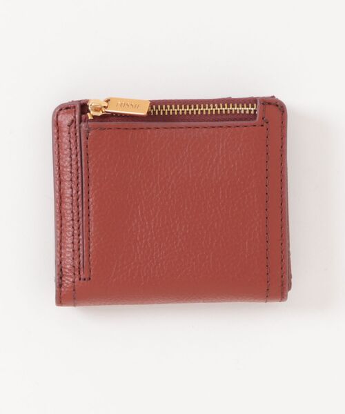 フォッシル 二つ折り財布 レディース レザー レッドSL7829223