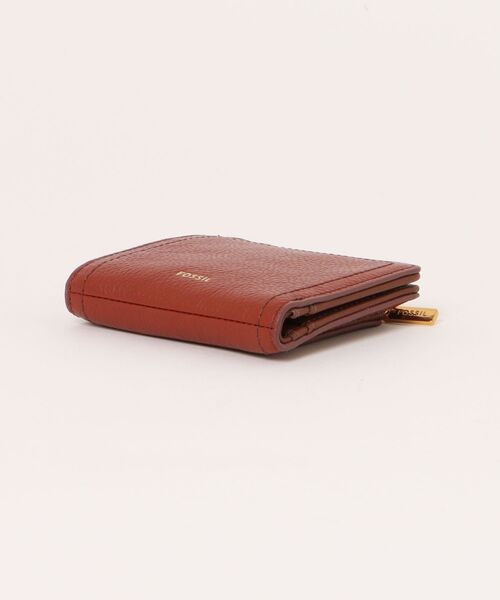 フォッシル 二つ折り財布 レディース レザー レッドSL7829223