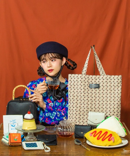 ACCOMMODE（アコモデ）の「バンブーハンドルミニボストンバッグ（ボストンバッグ・レディース・マスタード/ブラック/アイボリー・FREE）」の14枚目の写真