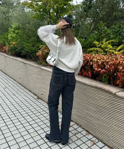 y/m by misato（イムバイミサト）の「裏毛×チュールZIPカーディガン（カーディガン/ボレロ・レディース・ライトグレー/ブラック・FREE）」の22枚目の写真