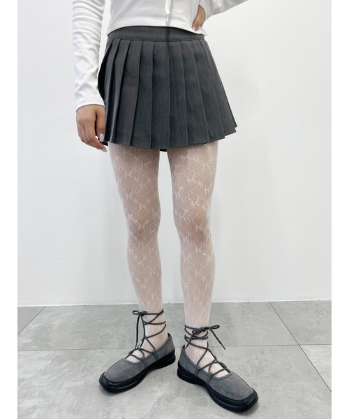 PHILLY（フィリー）の「【PHILLY】レースタイツ（タイツ/ストッキング・レディース・アイボリー/ブラック/ホワイト・FREE）」の6枚目の写真