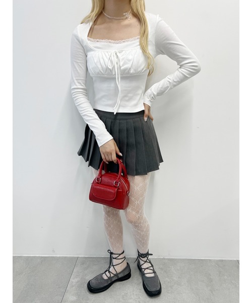 PHILLY（フィリー）の「【PHILLY】レースタイツ（タイツ/ストッキング・レディース・アイボリー/ブラック/ホワイト・FREE）」の11枚目の写真