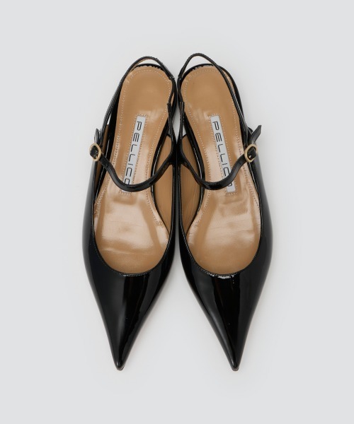 PELLICO（ペリーコ）の「CUORE エナメル バックスリング パンプス 1.0cm BLACK（パンプス・レディース・ブラック・37.5/36.5/37/36/35/38/35.5）」の3枚目の写真