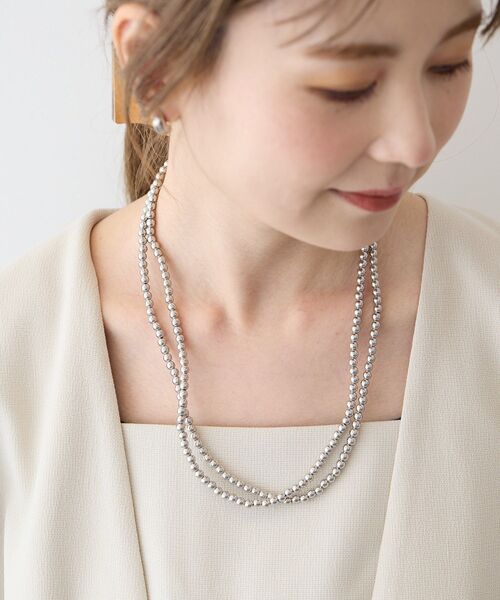 AMERICAN HOLIC（アメリカンホリック）の「メタルボールネックレス（ネックレス・レディース・シルバー・FREE）」の11枚目の写真