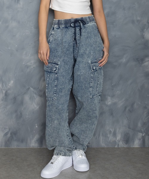 Starting Over（スターティングオーバー）の「vintage like loose fit denim cargo pants/ヴィンテージ ライク ルーズフィット デニム カーゴパンツ（カーゴパンツ・メンズ・ブラック/ケミカルウォッシュ/インディゴブルー/グレー/ワンウォッシュ・M/XL/L）」の5枚目の写真