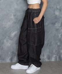 Starting Over | vintage like loose fit denim cargo pants/ヴィンテージ ライク ルーズフィット デニム カーゴパンツ(カーゴパンツ)