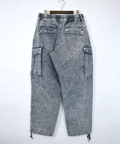 Starting Over（スターティングオーバー）の「vintage like loose fit denim cargo pants/ヴィンテージ ライク ルーズフィット デニム カーゴパンツ（カーゴパンツ・メンズ・ブラック/ケミカルウォッシュ/インディゴブルー/グレー/ワンウォッシュ・M/XL/L）」の10枚目の写真