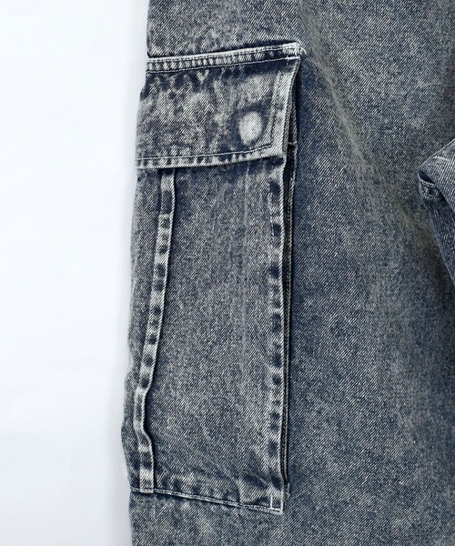 Starting Over（スターティングオーバー）の「vintage like loose fit denim cargo pants/ヴィンテージ ライク ルーズフィット デニム カーゴパンツ（カーゴパンツ・メンズ・ブラック/ケミカルウォッシュ/インディゴブルー/グレー/ワンウォッシュ・M/XL/L）」の17枚目の写真