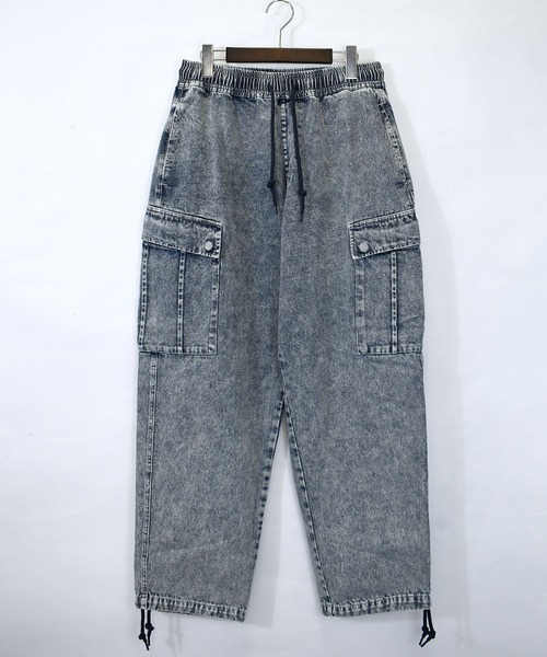 Starting Over（スターティングオーバー）の「vintage like loose fit denim cargo pants/ヴィンテージ ライク ルーズフィット デニム カーゴパンツ（カーゴパンツ・メンズ・ブラック/ケミカルウォッシュ/インディゴブルー/グレー/ワンウォッシュ・M/XL/L）」の18枚目の写真