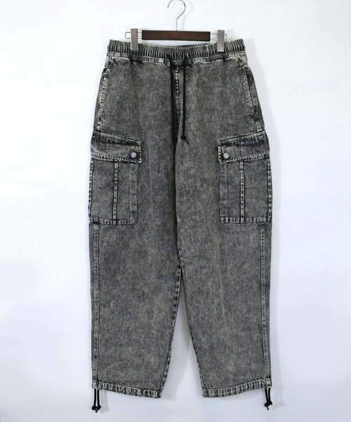 Starting Over（スターティングオーバー）の「vintage like loose fit denim cargo pants/ヴィンテージ ライク ルーズフィット デニム カーゴパンツ（カーゴパンツ・メンズ・ブラック/ケミカルウォッシュ/インディゴブルー/グレー/ワンウォッシュ・M/XL/L）」の19枚目の写真