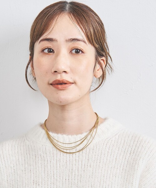UNITED ARROWS(ユナイテッドアローズ)の「5レン スネークチェーン ネックレス(ネックレス・レディース・シルバー/ゴールド・FREE)」の3枚目の写真