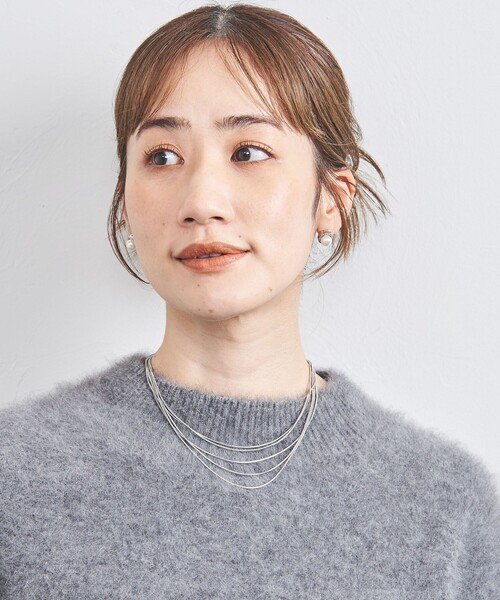 UNITED ARROWS(ユナイテッドアローズ)の「5レン スネークチェーン ネックレス(ネックレス・レディース・シルバー/ゴールド・FREE)」の4枚目の写真