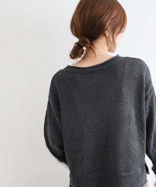 le.coeur blanc(ルクールブラン)の「ファンシーヤーンロールデザインニット(ニット/セーター・レディース・ダークグレー/ベージュ/ダークブラウン・38)」の16枚目の写真