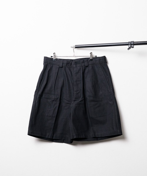 HOUSTON(ヒューストン)の「【HOUSTON / ヒューストン】FRENCH AIRFORCE SHORTS / フランス空軍ショーツ(その他パンツ・メンズ・ブラック/オリーブ・SMALL/LARGE/MEDIUM/X-LARGE)」の2枚目の写真