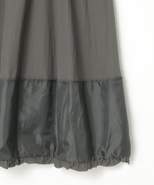 VENCEEXCHANGE（ヴァンスエクスチェンジ）の「ナイロンバルーンスカート（スカート・レディース・ブラック/ベージュ/チャコール・FREE）」の10枚目の写真
