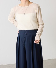 COLLAGE GALLARDAGALANTE | ソフトラメクルーカットソー(Tシャツ/カットソー)