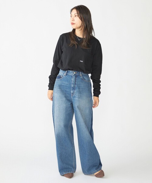 SHIPS(シップス)の「【WEB限定】SHIPS: マイクロ SHIPSロゴ ポケット ロングスリーブ Tシャツ (ロンT)(Tシャツ/カットソー・メンズ・コバルトブルー/ブラック/ダークグレー/ホワイト/ライトホワイト・X-LARGE/LARGE/MEDIUM/SMALL)」の12枚目の写真