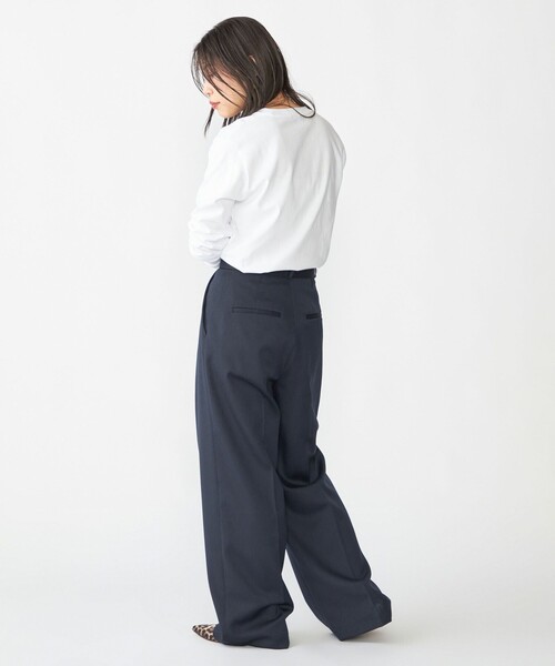 SHIPS(シップス)の「【WEB限定】SHIPS: マイクロ SHIPSロゴ ポケット ロングスリーブ Tシャツ (ロンT)(Tシャツ/カットソー・メンズ・コバルトブルー/ブラック/ダークグレー/ホワイト/ライトホワイト・X-LARGE/LARGE/MEDIUM/SMALL)」の15枚目の写真