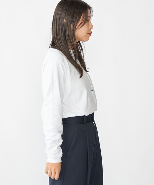 SHIPS(シップス)の「【WEB限定】SHIPS: マイクロ SHIPSロゴ ポケット ロングスリーブ Tシャツ (ロンT)(Tシャツ/カットソー・メンズ・コバルトブルー/ブラック/ダークグレー/ホワイト/ライトホワイト・X-LARGE/LARGE/MEDIUM/SMALL)」の20枚目の写真