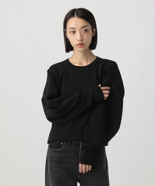 STERNBERG（スタンバーグ）の「シルクコットンニットプルオーバー（ニット/セーター・レディース・イエロー/ベージュ/ブラック・LARGE/MEDIUM）」の7枚目の写真