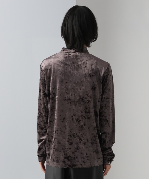 HARE(ハレ)の「ハトメデザインベロアカット(HARE)(Tシャツ/カットソー・メンズ・パープル/ブラック・FREE)」の11枚目の写真