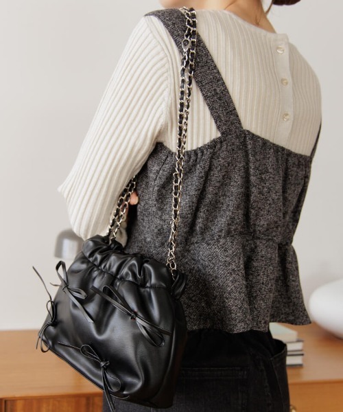 リボンチェーンバッグ2（ショルダーバッグ）｜flower（フラワー）