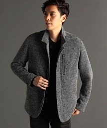 MONSIEUR NICOLE（ムッシュニコル）の「ツイードダブルフェイス スタンドブルゾン（その他トップス）」