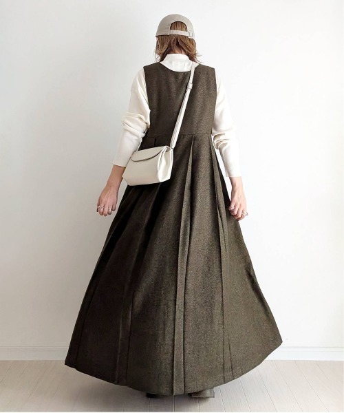 notch.（ノッチ）の「【 notch. by yui 】プリーツワンピース（ジャンパースカート・レディース・チェック/ブラウン/ブラック・M/TM）」の16枚目の写真