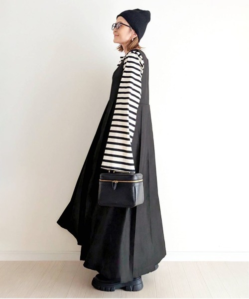 notch.（ノッチ）の「【 notch. by yui 】プリーツワンピース（ジャンパースカート・レディース・チェック/ブラウン/ブラック・M/TM）」の6枚目の写真