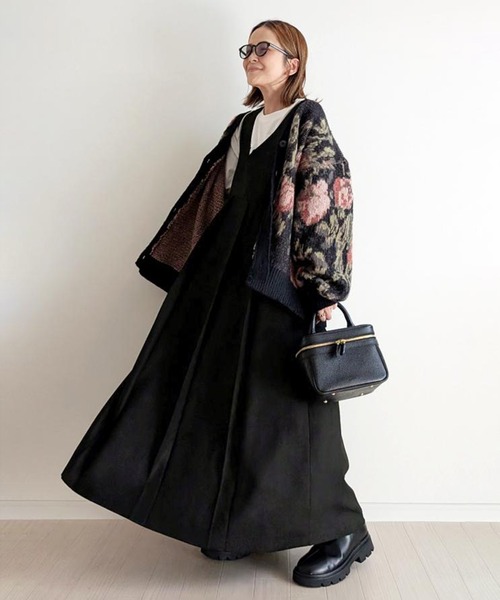 notch.（ノッチ）の「【 notch. by yui 】プリーツワンピース（ジャンパースカート・レディース・チェック/ブラウン/ブラック・M/TM）」の9枚目の写真