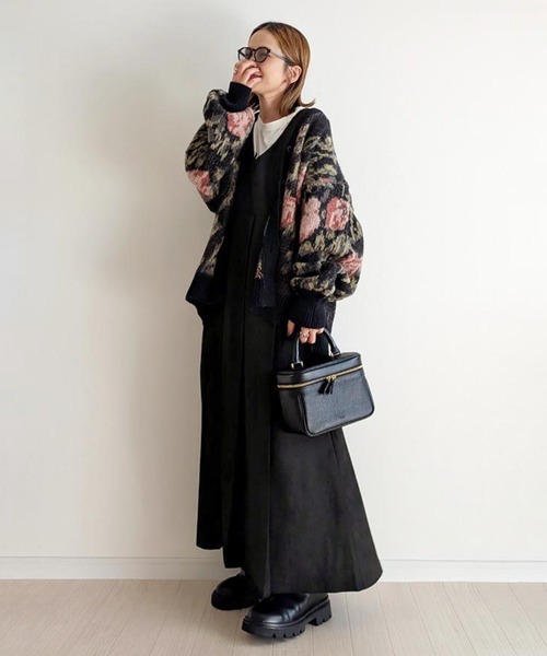 notch.（ノッチ）の「【 notch. by yui 】プリーツワンピース（ジャンパースカート・レディース・チェック/ブラウン/ブラック・M/TM）」の10枚目の写真