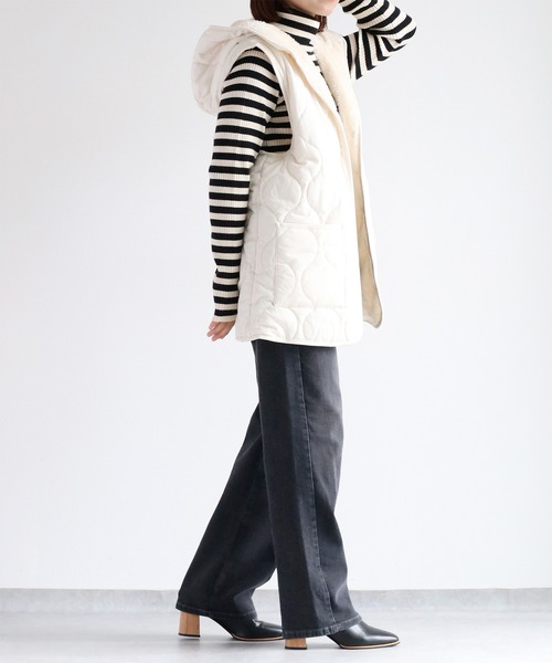 【セール】〈セットアップ可能〉リメイクデニムレギュラーストレートパンツ（デニムパンツ）｜cepo（セポ）