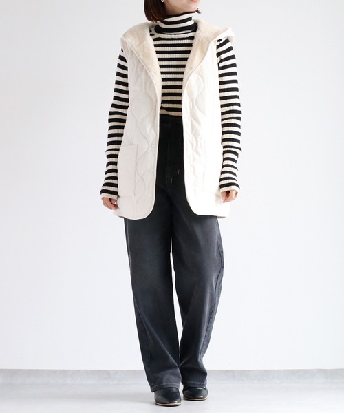 【セール】〈セットアップ可能〉リメイクデニムレギュラーストレートパンツ（デニムパンツ）｜cepo（セポ）