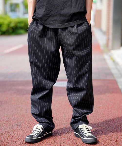 COOKMAN(クックマン)の「Cookman クックマン シェフパンツ イージーパンツ Pin Stripe Black(その他パンツ・メンズ・ブラック・MEDIUM/LARGE)」の1枚目の写真